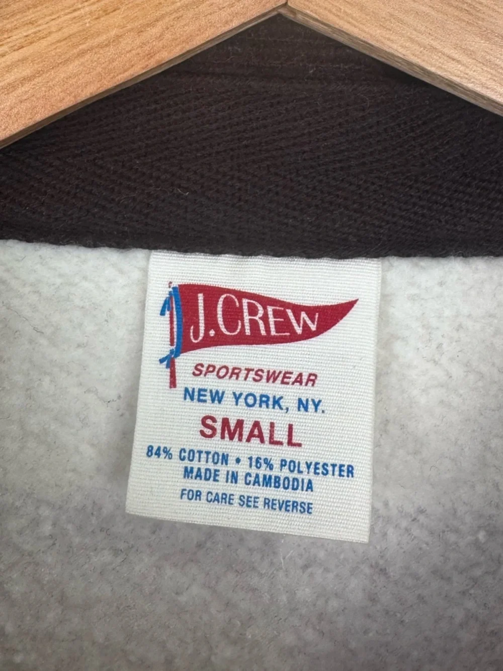 J.Crew Men Heritage Fleece Striped Rugby Pullover Sweater‎ Size Small